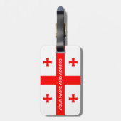 Bagagelabel met de vlag van Georgië (Achterkant verticaal)