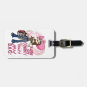 Bagagelabel met een saaie houding (Voorkant horizontaal)