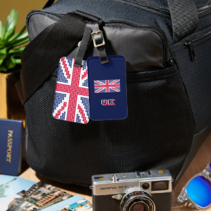 Bagagelabel met Engelse vlag