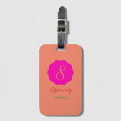 Bagagelabel met enkelzijdige sleuf met Kaart (Voorkant (verticaal))