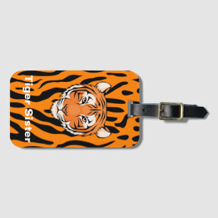 Bagagelabel met het thema "Tijger zuster"