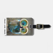 Bagagelabel met lampvoet (Voorkant horizontaal)