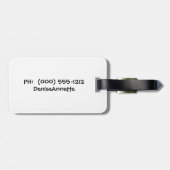 Bagagelabel met lampvoet (Achterkant horizontaal)