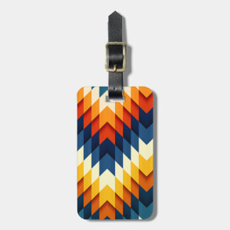 bagagelabel met lederen riem