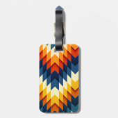 bagagelabel met lederen riem (Achterkant verticaal)