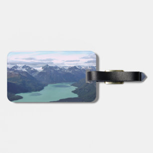 Bagagelabel met lederen riem van de scènes van Ala