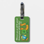 Bagagelabel met offerte - SRF (Achterkant verticaal)