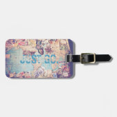 Bagagelabel met plattegrond (Voorkant horizontaal)