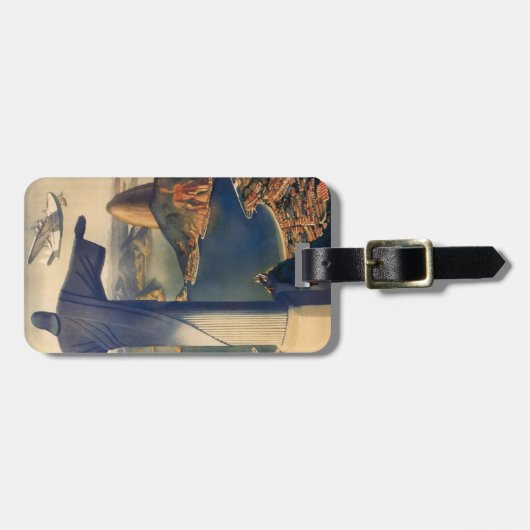 bagagelabel met  Rio de Janeiro-afdruk (Voorkant horizontaal)