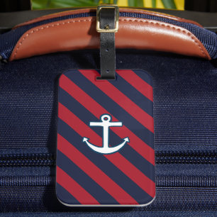 Bagagelabel met scheepsanker