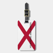 Bagagelabel met vlag van Alabama (Voorkant verticaal)