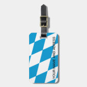 Bagagelabel met vlag van Beieren, Duitsland (Voorkant verticaal)