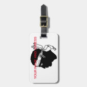 Bagagelabel met vlag van Corsica (Voorkant verticaal)