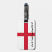 Bagagelabel met vlag van Engeland (Achterkant verticaal)