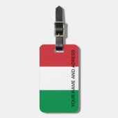Bagagelabel met vlag van Italië (Voorkant verticaal)