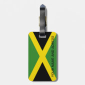 Bagagelabel met vlag van Jamaica (Achterkant verticaal)