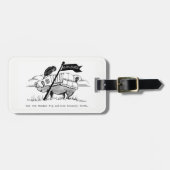 Bagagelabel met Wai. (Voorkant horizontaal)