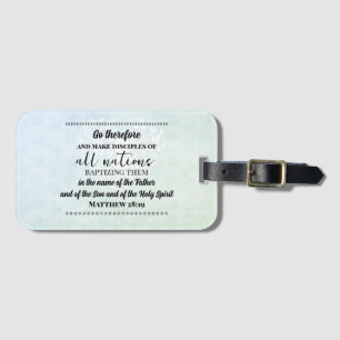Bagagelabel Mission Trip Bijbelvers