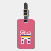 Bagagelabel Parijs (Voorkant verticaal)