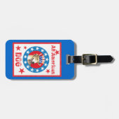 Bagagelabel Patriotic Greyhound (Voorkant horizontaal)