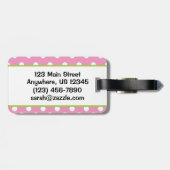 Bagagelabel Polka Dot Purse Handtas (Achterkant horizontaal)