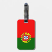 Bagagelabel Portugese vlag (Achterkant verticaal)