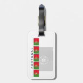 Bagagelabel Portugese vlag (Achterkant verticaal)