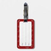 Bagagelabel Red Bandana (Achterkant verticaal)