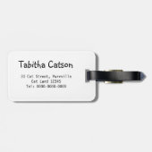 Bagagelabel regenboogkat (Achterkant horizontaal)