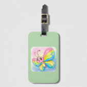 Bagagelabel regenboogvlinder (Voorkant (verticaal))