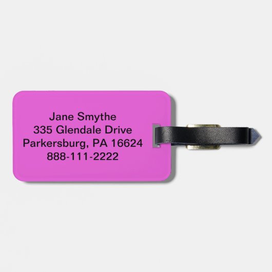 Bagagelabel Retro Flowers (Achterkant horizontaal)