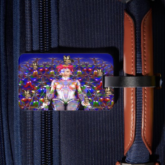 Bagagelabel Robot Butterfly (Achterkant Insitu 2)