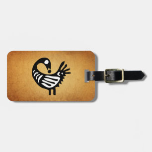 Bagagelabel Sankofa ~ Parchment/Black/White