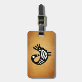 Bagagelabel Sankofa ~ Parchment/Black/White (Voorkant verticaal)