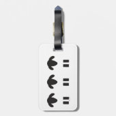 Bagagelabel schapen (Achterkant verticaal)