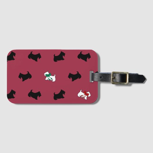 Bagagelabel Schotse Terrier (Voorkant (horizontaal))