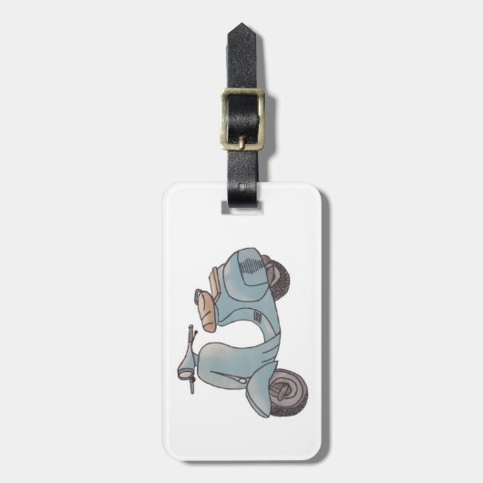 Bagagelabel scooter (Voorkant verticaal)