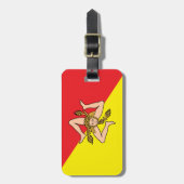 Bagagelabel Sicilië (Voorkant verticaal)