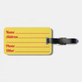 Bagagelabel Sicilië (Achterkant horizontaal)