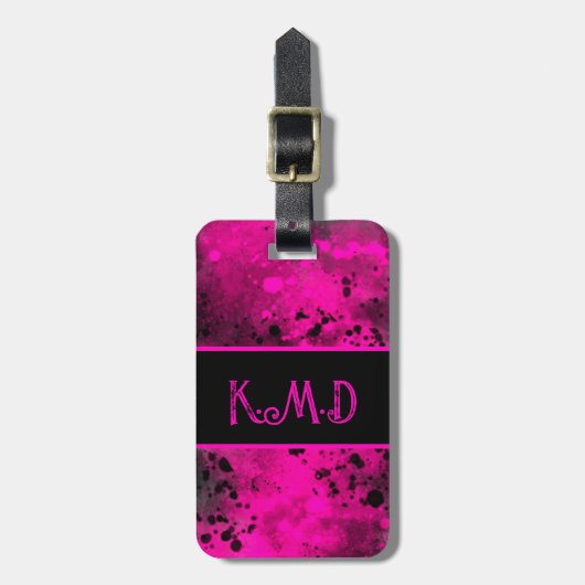 Bagagelabel Spuitverf Splatter Effect (Voorkant verticaal)