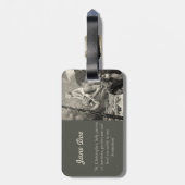 bagagelabel St. Christopher Traveler Jesus Prayer (Achterkant verticaal)