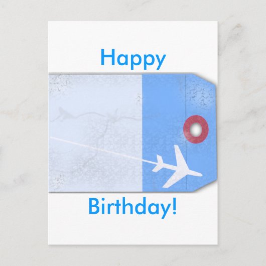 Bagagelabel stijl briefkaart (Voorkant)