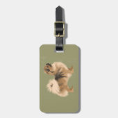 Bagagelabel Tibetaans Spanjaard (Donker Sable) (Voorkant verticaal)