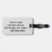 Bagagelabel Tiger (Achterkant horizontaal)