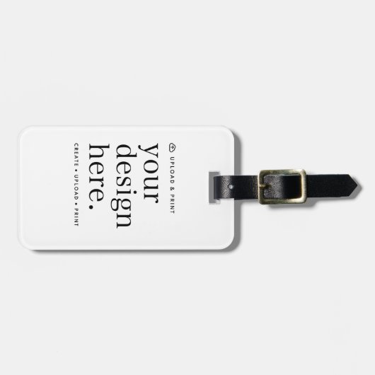 Bagagelabel uw ontwerp-upload (Voorkant horizontaal)