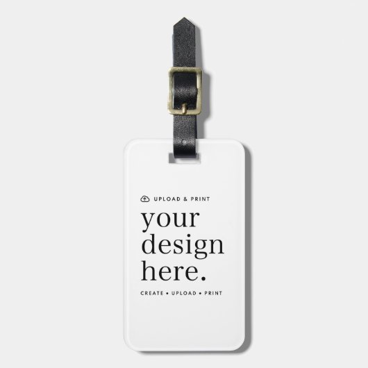 Bagagelabel uw ontwerp-upload (Voorkant verticaal)