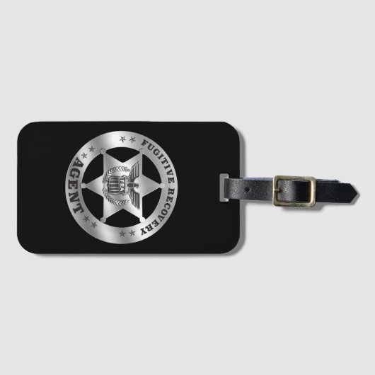 BAGAGELABEL VAN BADGE VOOR VLUCHTIGE-HERSTELAGENT (Voorkant (horizontaal))