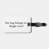 Bagagelabel van Beagle (Achterkant horizontaal)