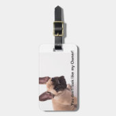 Bagagelabel van Bulldog (Voorkant verticaal)