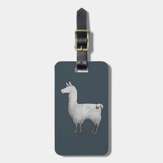 Bagagelabel van Concrete Llama (Voorkant verticaal)